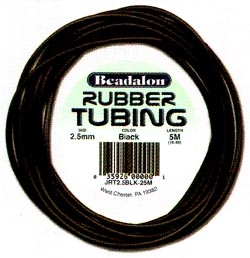 Beadalon rubber store tubing