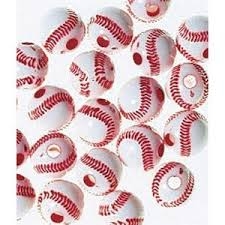 Team Sports Beads 12Mm-Baseball 12/Pkg