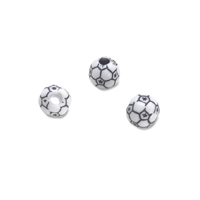 Team Sports Acrylic Baseball Beads - 12 mm - 60pc