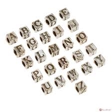 Pewter deals letter beads